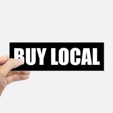 buy local bumper bumper bumper stickers PAIR