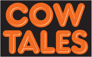 Cow Tales logo sticker