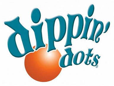 Dippin Dots logo sticker