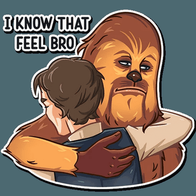 chewbacca wookiee star wars sticker 5