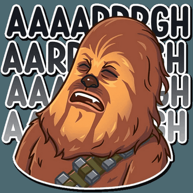 chewbacca wookiee star wars sticker 18