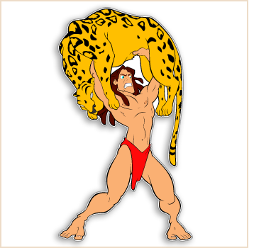 Tarzan Characters Decal3 3339