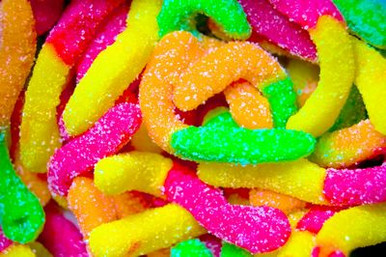 Gummy Worms candy sticker