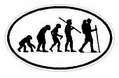 Evolution Sport Stickers HIKING - OVAL W