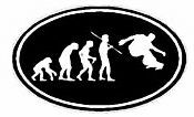 Evolution Sport Stickers SKATEBOARD - OVAL B