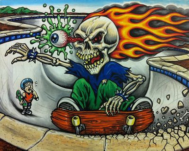 Powell Color Skateboard sticker