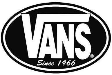 Vans SHOES SK8 logo VINYL STICKER OVAL