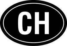 Switzerland Oval Euro Decal