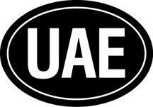 UAE Oval Euro Sticker