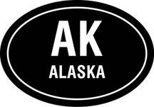 AK Oval Decal