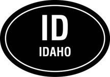 ID Oval Decal