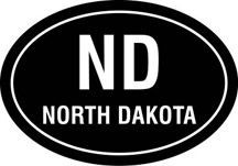 ND Oval Decal
