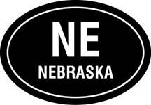 NE Oval Decal