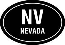 NV Oval Decal