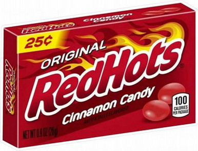 red hot candy box sticker