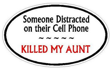 DISTRACTED DRIVER OVAL - Aunt - N