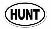 Hunt Oval Decal