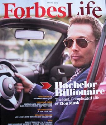 elon musk FORBES board member COVER STICKER 2012