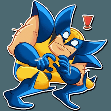x-men wolverine sticker 23
