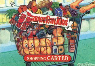 Shopping CARTER Funny Decal Name Sticker