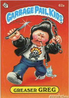 Greaser GREG Funny Sticker Name Decal