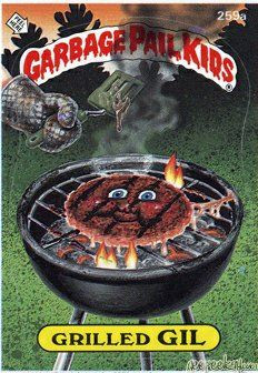 Grilled GIL Funny Sticker Name Decal