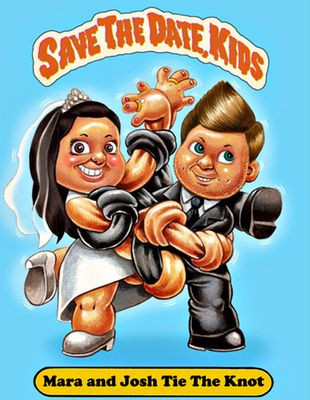 MARA and JOSH Tie The Knot Gross Sticker Funny Name Decal