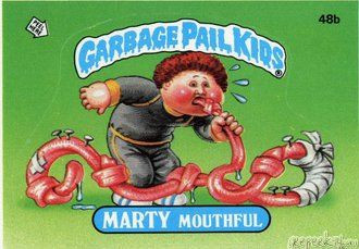 MARTY Mouthful Funny Decal Name Sticker