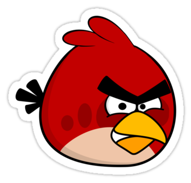 Angry Birds Red 3 Vinyl Decal