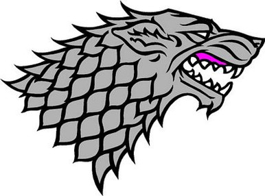 Game of Thrones House of Stark Decal Color