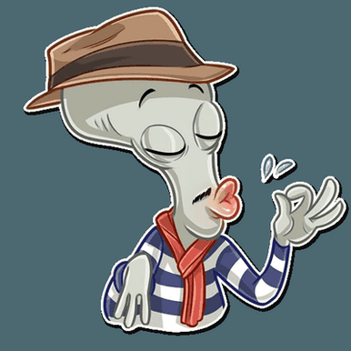 American Dad Roger Smith Sticker 18