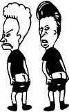 Beavis and Butthead Decal Moonin
