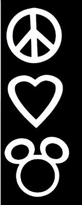 MICKEY PEACE LOVE MICKEY Decal Sticker