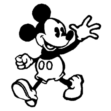 Mickey Wave vinyl decal 037a