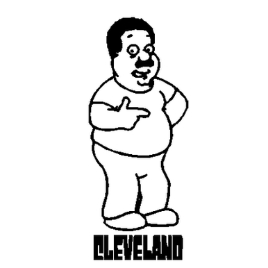Cleveland vinyl decal 490
