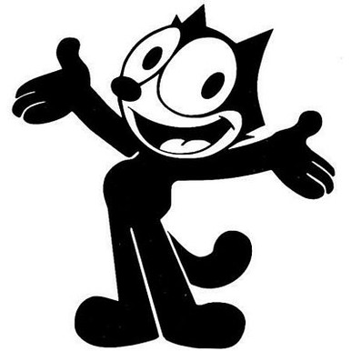 Felix the Cat Welcome Sticker 1289