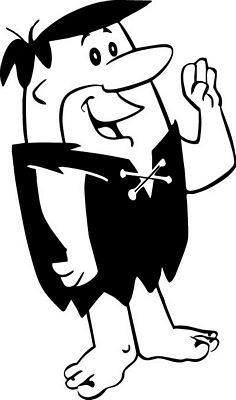 Barney Rubble Wave Decal Sticker