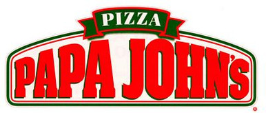 Papa Johns logo FOOD STICKER