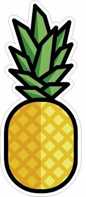 Pineapple stickers food sticker