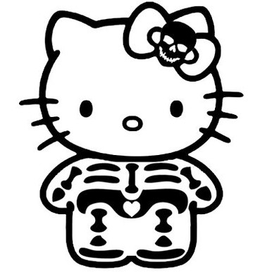 HK Skeleton Sticker Decal