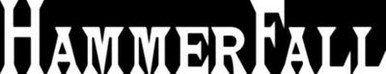 hammerfall die cut band decal PAIR
