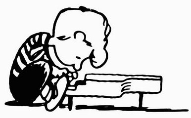 Schroeder Playing Paino Decal Sticker