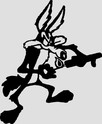Wile E Coyote Roadrunner Decal
