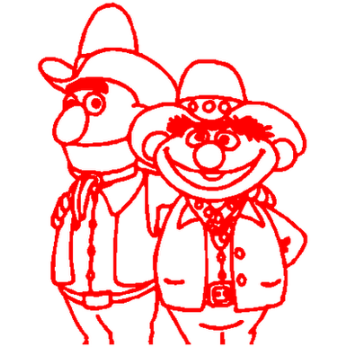 Bert and Earnie decal 929