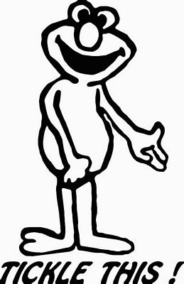 Elmo Tickle This Decal 2429