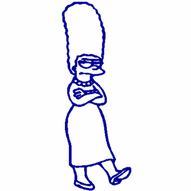 Marge Simpson decal 826