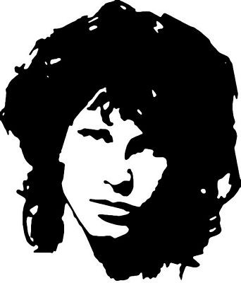 Jim Morrison Band Logo Decal 2