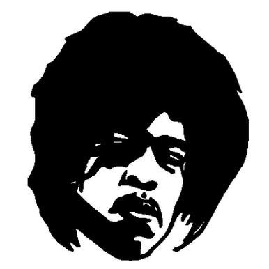 Jimmy Hendrix vinyl sticker 406