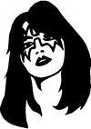 Kiss FACE Band Logo Decal 2