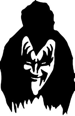 KISS Face Band Logo Decal 4
